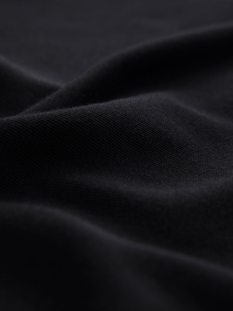 Black Relaxed Fit Heavyweight Long Sleeve T-Shirt - Image 6 of 6 Black Relaxed Fit Heavyweight Long Sleeve T-Shirt - Image 6 of 6