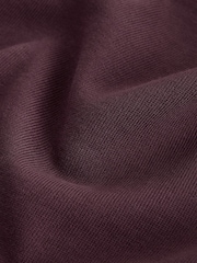 Burgundy Red Relaxed Fit Heavyweight Long Sleeve T-Shirt - Image 7 of 7