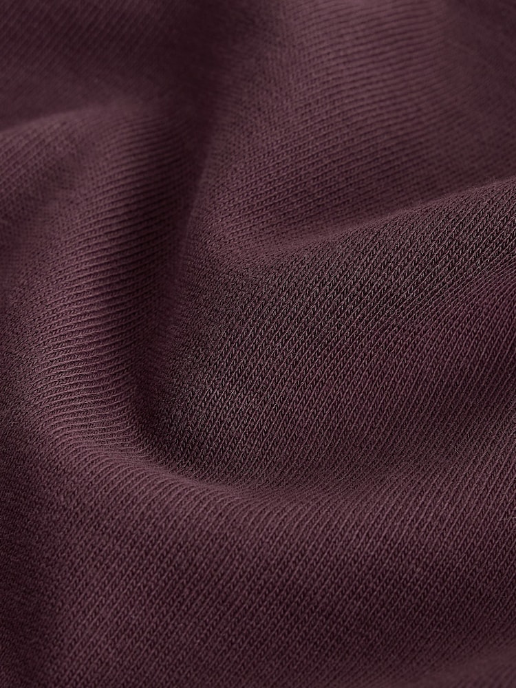 Burgundy Red Relaxed Fit Heavyweight Long Sleeve T-Shirt - Image 7 of 7 Burgundy Red Relaxed Fit Heavyweight Long Sleeve T-Shirt - Image 7 of 7