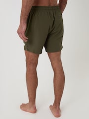 Πράσινο - Threadbare Ριγέ Μαγιό βερμούδα Seersucker - Εικόνα 3 του 6