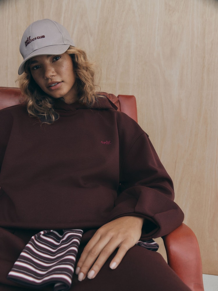 self. Berry Red Premium Hoodie - Image 1 of 5