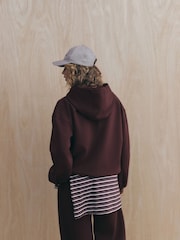 self. Berry Red Premium Hoodie - Image 4 of 5