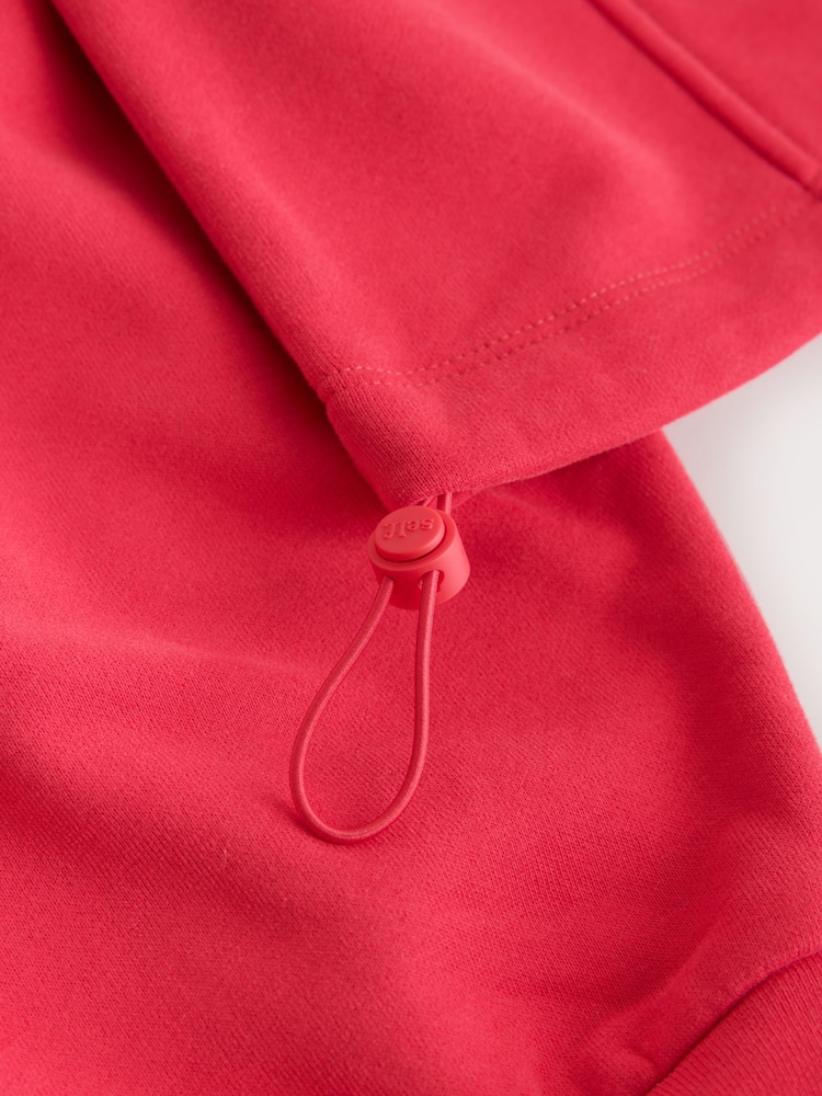 self. Red Half Zip Sweatshirt - Image 10 of 10
