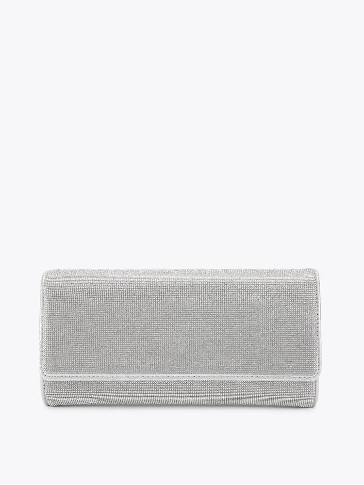 Carvela Silver Gemma Clutch Bag - Image 2 of 5