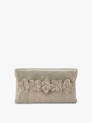 Carvela Gold Petalo Envelope Clutch Bag - Image 1 of 4
