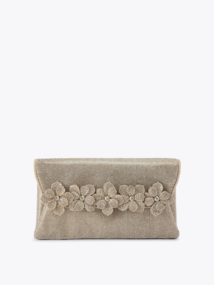 Carvela Gold Petalo Envelope Clutch Bag - Image 1 of 4