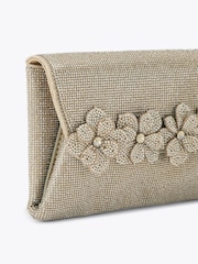 Carvela Gold Petalo Envelope Clutch Bag - Image 4 of 4