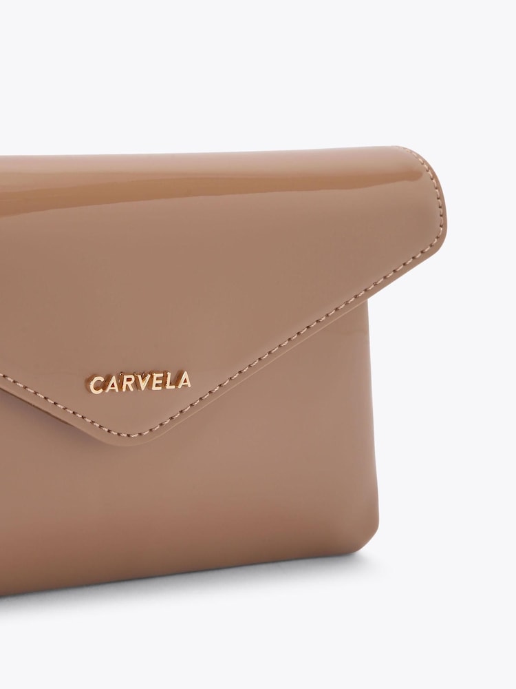 Carvela Brown Megan Envelope Clutch Bag - Image 5 of 5 Carvela Brown Megan Envelope Clutch Bag - Image 5 of 5