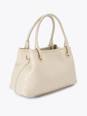 Carvela White Antionia Weave Mini Bag - Image 3 of 4