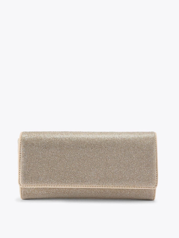 Carvela Gold Gemma Clutch Bag - Image 1 of 4