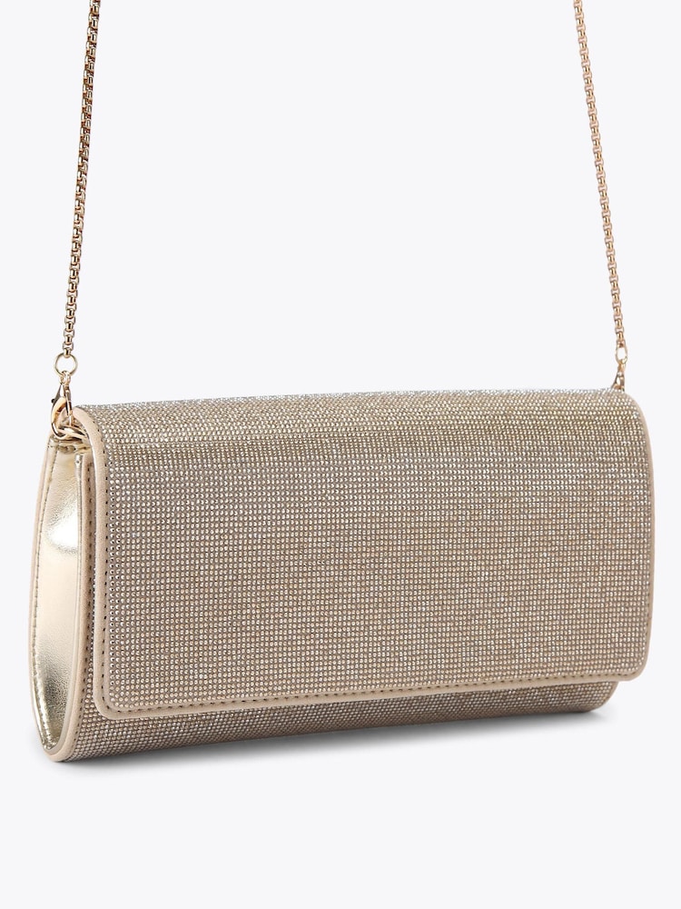 Carvela Gold Gemma Clutch Bag - Image 2 of 4
