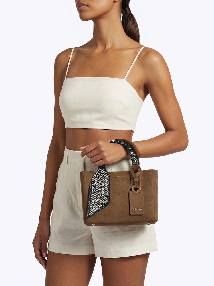 Carvela Brown Nina Mini Tote Bag - Image 7 of 7