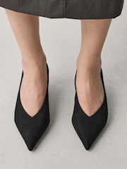 Black Extra Wide Fit Forever Comfort® Court Kitten Heels - Image 2 of 8