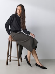 Black Extra Wide Fit Forever Comfort® Court Kitten Heels - Image 4 of 8