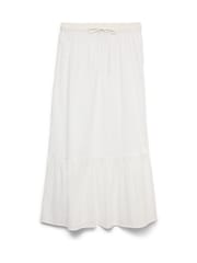 VERO MODA White Tiered Cotton Maxi Skirt - Image 2 of 3