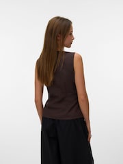VERO MODA Brown Tailored Waistcoat - Image 2 of 5