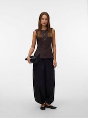 VERO MODA Brown Tailored Waistcoat - Image 3 of 5