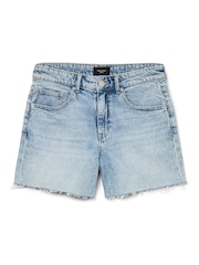 VERO MODA Light Blue Denim Mid Rise Denim Shorts - Image 5 of 6