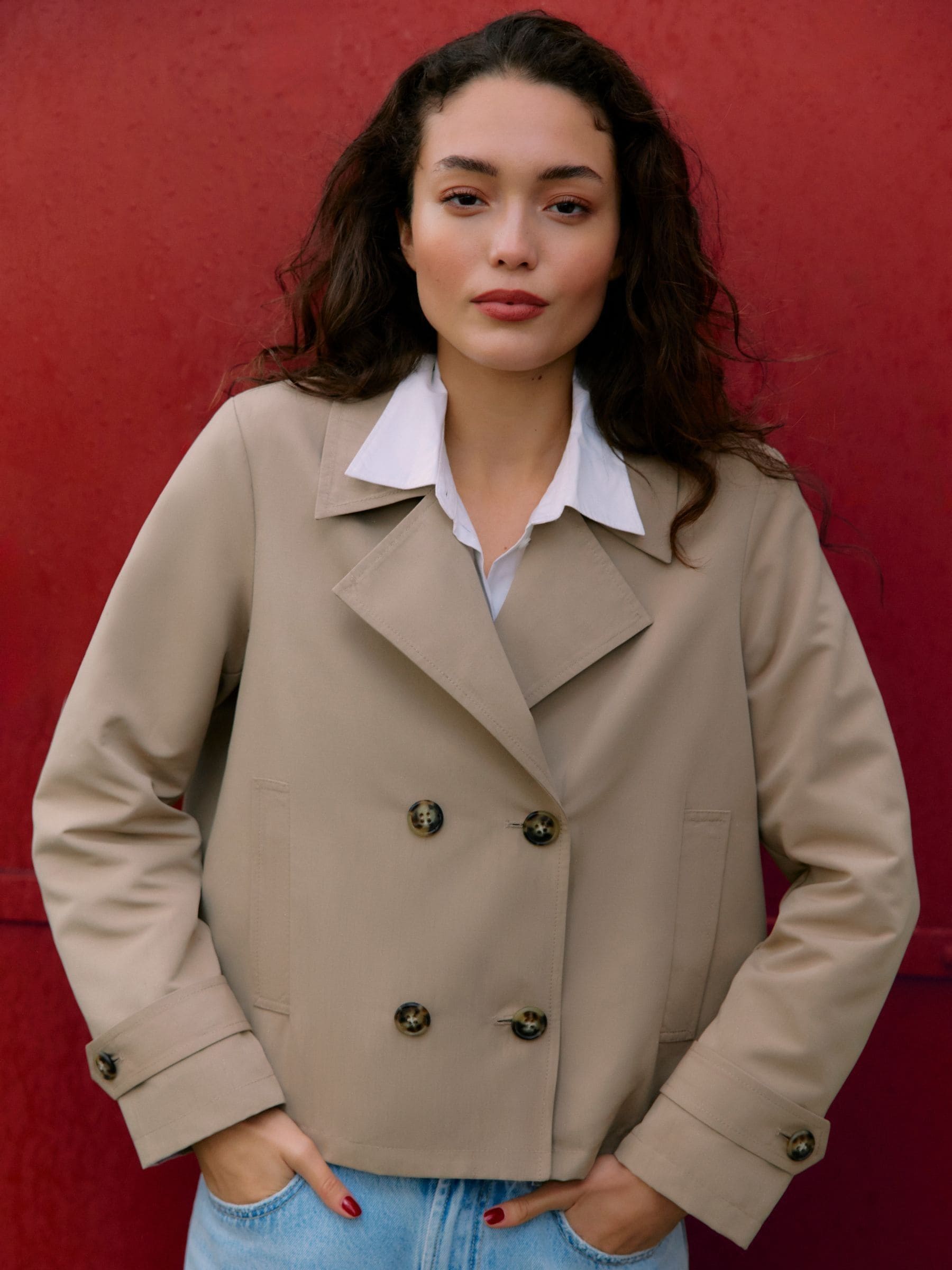 Buy VERO MODA Brown Short Trench Coat from Next Canada