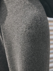 self. Charcoal Grey Knitted Wide Leg Trousers - Image 5 of 5