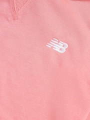 New Balance Pink Small French Terry Logo Hoodie - Image 3 of 3