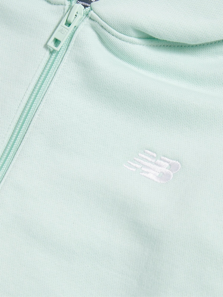 New Balance Mint Green Small French Terry Logo Hoodie - Image 3 of 3