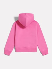 New Balance Pink Brush Back Stacked Logo Hoodie - Image 7 of 8