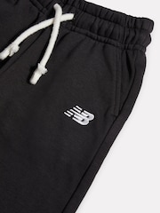 New Balance Black Small Logo Wide Leg Joggers - Image 3 of 3