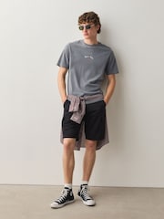 Grey Death Note Relaxed Back Print T-Shirt - Image 3 of 10