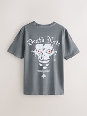 Grey Death Note Relaxed Back Print T-Shirt - Image 7 of 10