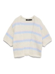 VERO MODA Cream Short Sleeve Open Cardigan - Image 1 of 1