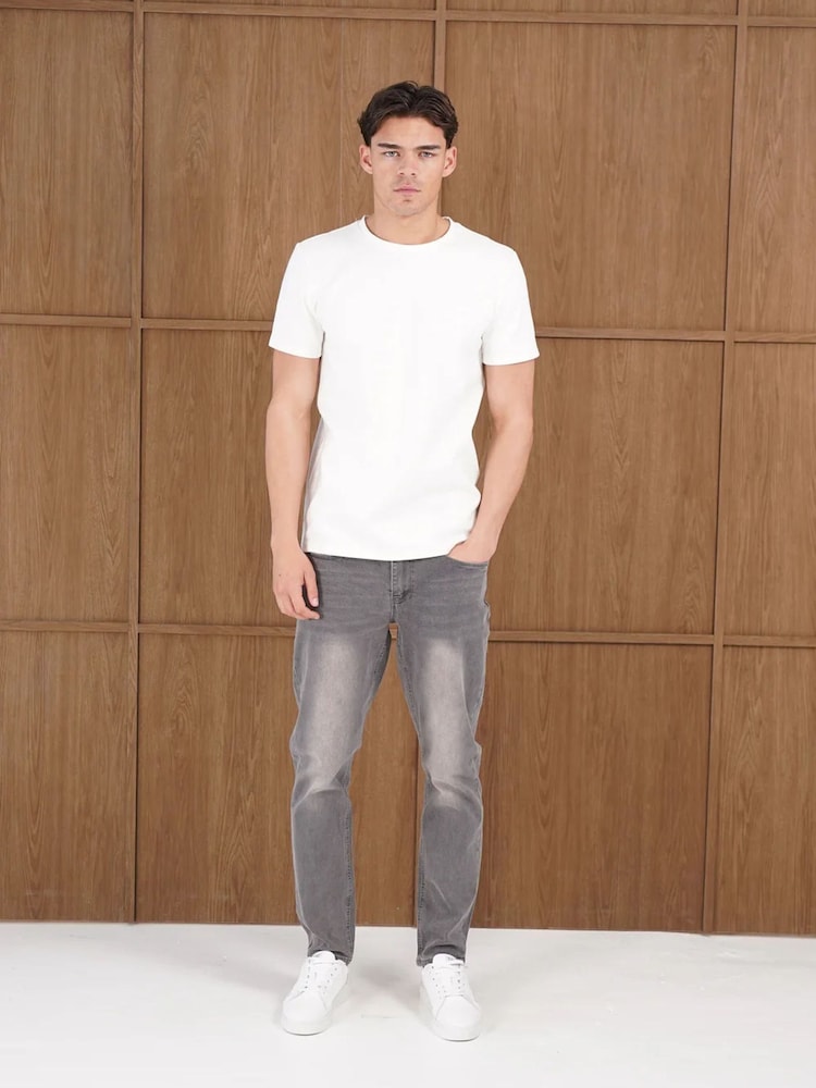 Boz - CAPO Capo Slim Fit Denim Jeans - 4şəkildən 4 şəkil