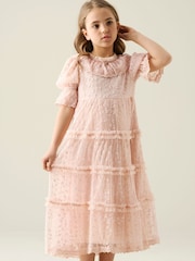 Angel & Rocket Pink Annabelle Lace Dress - Image 2 of 5