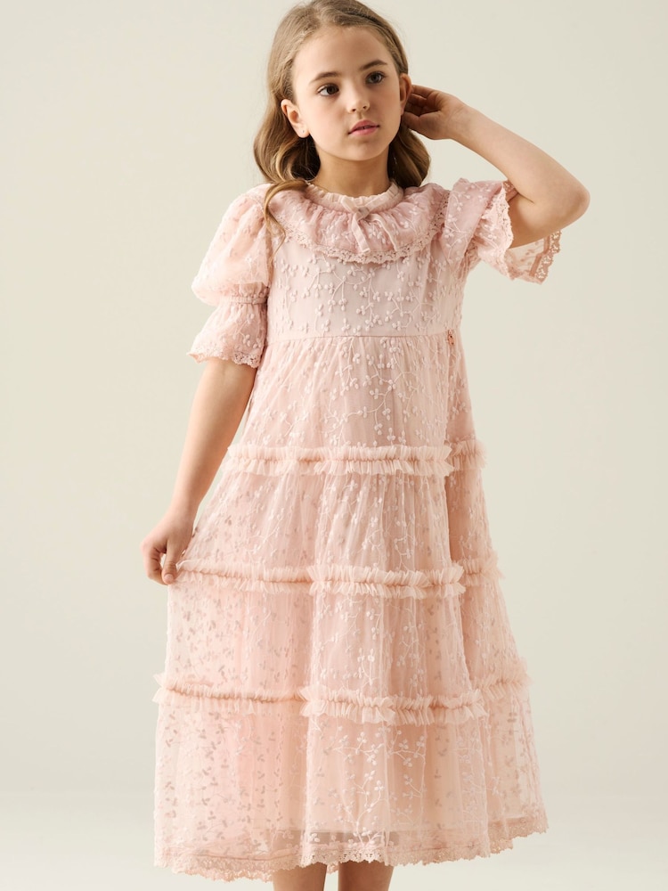 Angel & Rocket Pink Annabelle Lace Dress - Image 2 of 5