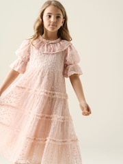 Angel & Rocket Pink Annabelle Lace Dress - Image 3 of 5