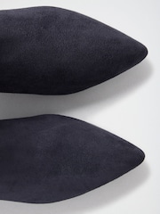 Love & Roses Navy Faux Suede Kitten Ankle Boots - Image 6 of 6