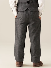 Angel & Rocket Brown Benjamin Smart Check Trousers - Image 2 of 5