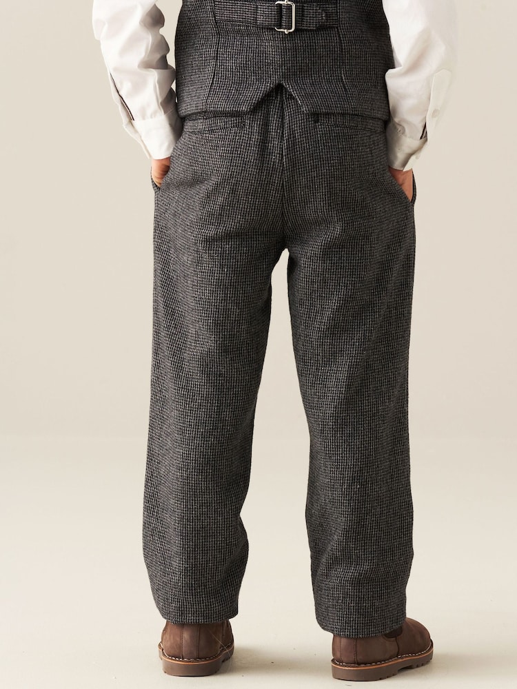 Angel & Rocket Brown Benjamin Smart Check Trousers - Image 2 of 5