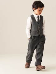 Angel & Rocket Brown Benjamin Smart Check Trousers - Image 3 of 5