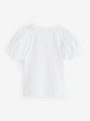 Angel & Rocket White Aofie Bow Embellished T-Shirt - Image 2 of 5