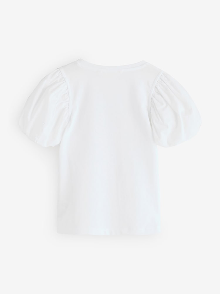 Angel & Rocket White Aofie Bow Embellished T-Shirt - Image 2 of 5 Angel & Rocket White Aofie Bow Embellished T-Shirt - Image 2 of 5