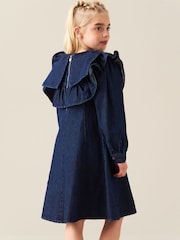 Angel & Rocket Blue Paige Denim Collar Dress - Image 3 of 6
