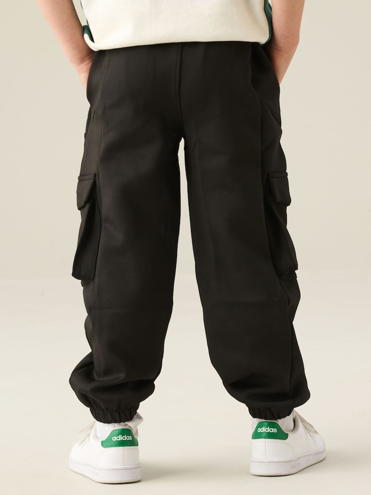 Angel & Rocket Black Frank Mix Panelled Cuffed Joggers - Image 5 of 5