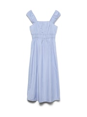 VERO MODA Blue Striped Sleeveless Maxi Dress - Image 1 of 2