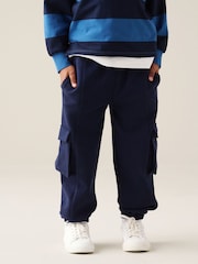 Angel & Rocket Blue Frank Mix Panelled Cuffed Joggers - Image 1 of 6