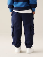 Angel & Rocket Blue Frank Mix Panelled Cuffed Joggers - Image 3 of 6