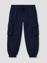 Angel & Rocket Blue Frank Mix Panelled Cuffed Joggers - Image 5 of 6