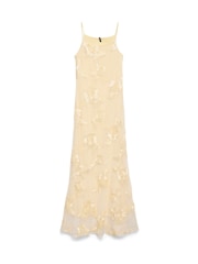 VERO MODA Yellow Sleeveless Embellished Maxi Dress - Image 1 of 1