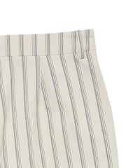 VERO MODA White High Waisted Striped Straight Trousers - Image 2 of 2