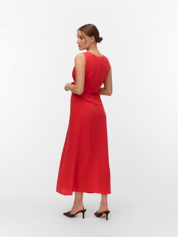 Dolga obleka brez rokavov z okroglim ovratnikom VERO MODA - Slika 2 iz 6 Dolga obleka brez rokavov z okroglim ovratnikom VERO MODA - Slika 2 iz 6